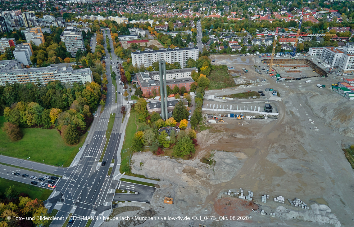 09.10.2020 - Baustelle Alexisqaurtier und Pandion Verde in Neuperlach